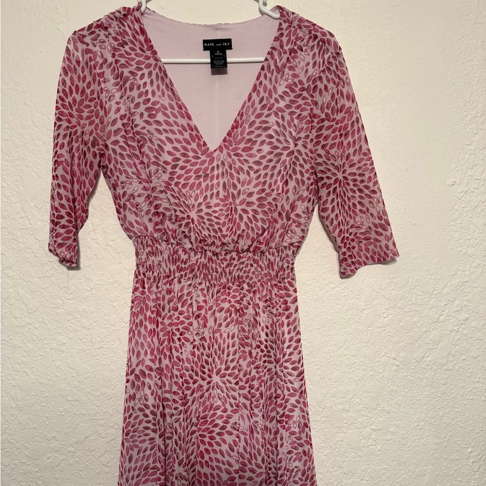 Kate and Lily pink dress